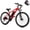 Red, variant on Hopepeak Racer 26" Adult Electric Bike, Mountain Ebike with up to 20MPH, 48V 7.8Ah Battery 350W Motor Peak 1000W Electric Bicycle,Unisex (Red)