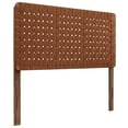 thumbnail image 2 of Sparta Weave Vegan Leather Full Headboard in Walnut Brown, 2 of 8