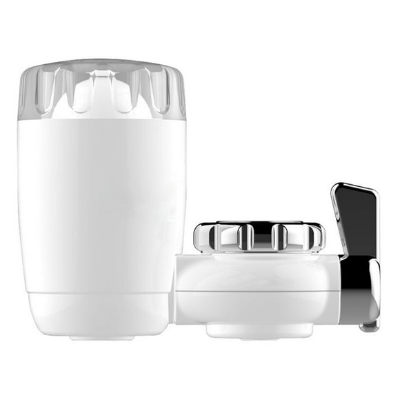 Faucet-Mount Water Filter System - 99% Contaminant Reduction with 7 Adapters & Ceramic Cartridge (12cm Purifier)