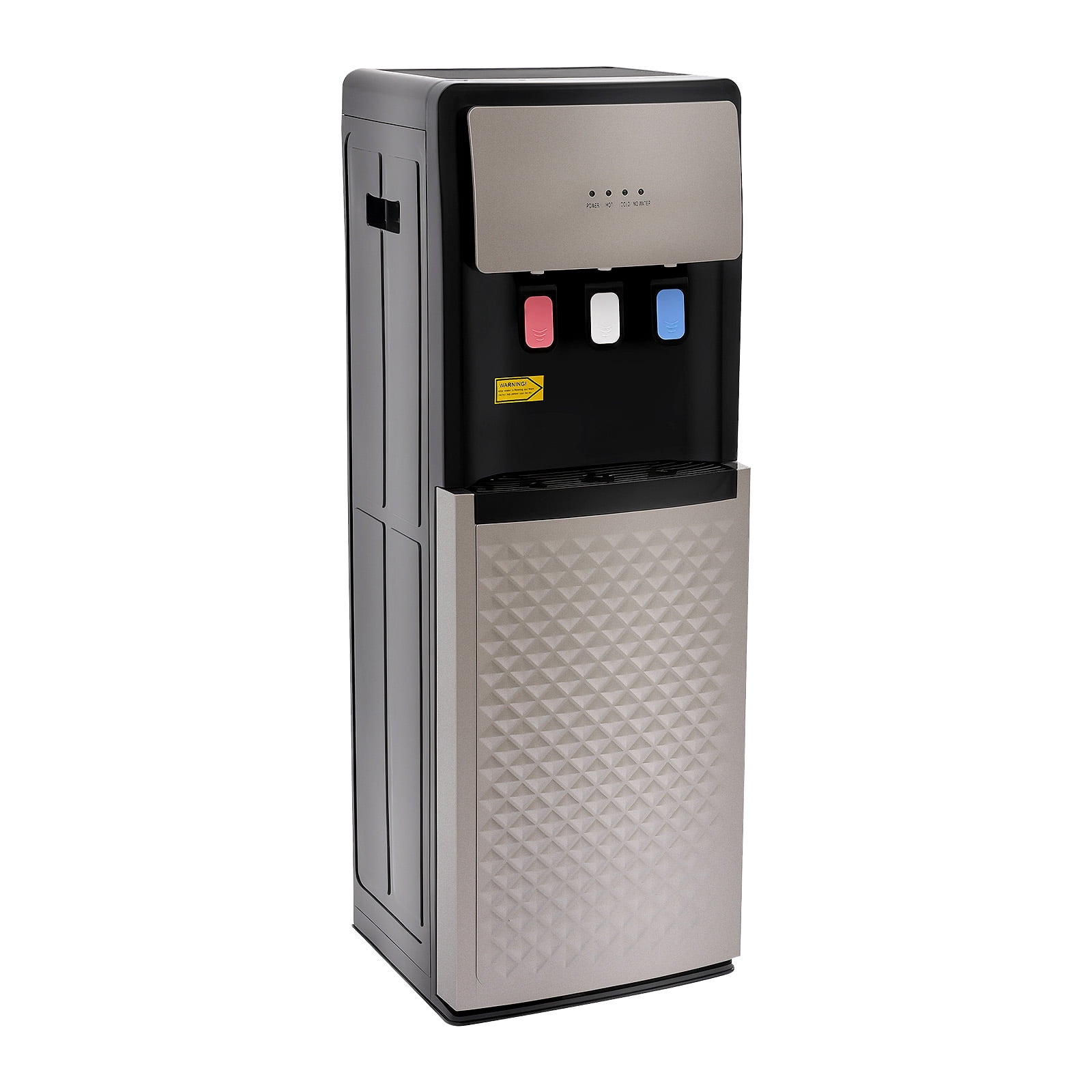PP Bottom Loading Water Dispenser Hot and Cold Water Standing Dispenser Water Cooler Dispenser with Detachable Water Collection Box Floor Standing Mount Type