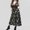 Black, variant on Women Dresses Sexy Printed Dresses Printed Round neck Sleeveless Fashion Dresses Black Trendy Skirt Size XL