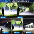 thumbnail image 3 of LED Headlamp USB Rechargeable, Head Lamp XHP70 Super Bright 90000 High Lumen with 5 Modes, Batteries Included, Zoomable, Waterproof Headlight for Camping Hunting Running Fishing Biking, 3 of 14