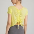 thumbnail image 6 of cfhntfmh Yoga Tops for Women Crewneck Short Sleeve Cropped T-Shirts Outdoor Soft Lightweight Athletic Workout Shirts, 6 of 6