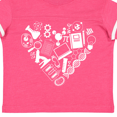 thumbnail image 4 of Inktastic Science Heart Beaker, Book, DNA and Microscope Boys or Girls Toddler T-Shirt, 4 of 5