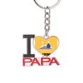 thumbnail image 1 of Sad Yellow Emotion Tear Cry Keychain Metal Keyring Holder Love PAPA Father, 1 of 3