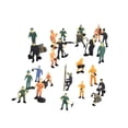 thumbnail image 4 of Figuras en miniatura de 27 piezas de trabajadores ferroviarios a escala 1:87: accesorios fotográficos creativos para dioramas, maquetas arquitectónica, 4 of 9