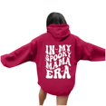 thumbnail image 3 of WEAIXIMIUNG Sweat à Capuche Rayé pour Femmes Grande Taille Manches Longues Imprimé Graphique avec Cordon de Serrage, 3 of 6
