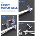 thumbnail image 3 of 1 Set Rhinestone Music Note Men Necktie Tie Bar Clip Business Shirts Cufflinks, 3 of 9