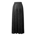 thumbnail image 5 of Wdgfv Women's Shiny Sparkly Sequin Maxi Skirt Glitter High Waist Stretchy Long Skirts Night Out Bodycon Party Clubwear, 5 of 7