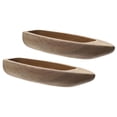 thumbnail image 4 of QIFULL 2Pcs Light Brown Wooden Boat Decor Nautical Style Desktop Ornament for Bedroom and Coffee House, 4 of 8