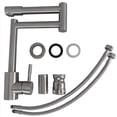 thumbnail image 4 of Llave Monomando Fregadero O Tarja Cocina Articulado Rubinett Acero Inoxidable 304 Satinado Super Lujo, 4 of 4