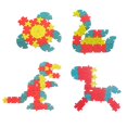 thumbnail image 4 of 40 Pieces Of Buckle Creative Fun Puzzle Children's Early Education Educational Geometric Shape Variety Puzzle, 4 of 5