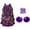 Purple, variant on TiaoBug Kids Girls Cheer Dance Performance Costume Shiny Sequins Halter Ballet Dance Leotard Dress Purple 8