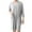 1Gray, variant on Modal Long Nightgown for Mens Front Buckle V Neck Pjs Tops Loose Fit Sleepwear Solid Basic Sleepwear with Pockets Bathrobe Ultra Soft Textured Quick Dry Loungewear