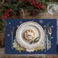 thumbnail image 3 of Juego de 4 manteles GEEORY, 30 x 45 cm, color azul navideño, 3 of 7