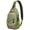 Colorful, variant on Rocket and Spacecraft Sling Backpack, Moon and Sun Design, Galaxy Nebula Crossbody Bag for Outer Space Lovers