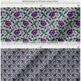 thumbnail image 2 of Soimoi Cotton Voile Fabric Leaves & Floral Artistic Printed Fabric 1 Yard 42 Inch Wide, 2 of 7