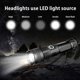 thumbnail image 2 of Linterna de antorcha, ultra potente, recargable por USB, LED de 3000 lúmenes, CREE XHP50, lámpara de antorcha, 5 modos IP65 impermeable militar con zoom para acampar y hacer senderismo (batería recarg, 2 of 5