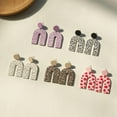 thumbnail image 4 of Polymer Clay Earrings Horseshoe Acrylic Dangle Earrings for Women Boho Acetic Acid U Shape Arch Earrings Multcolor Geometric Resin Disc Stud Earrings Exaggerated Ear Jewelry Gift, 4 of 8