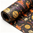 thumbnail image 4 of CCOCC 2026 New Halloween Wrapping Paper Roll Mini Roll Design with Pumpkins for Gift Wrap Diy Craft Halloween Wrapping Paper Pumpkin Roll Packaging 27.5*19.6Inch, 4 of 6