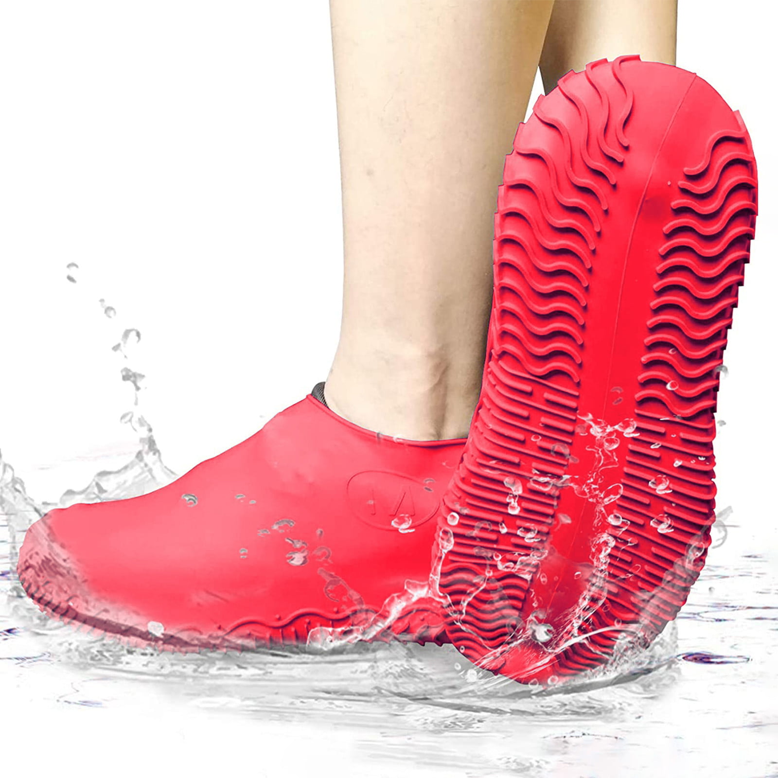Anti-slip Reusable Latex Shoe Cover Waterproof Rain Boot Overshoes Unisex Shoe 