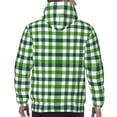 thumbnail image 5 of Hoodies for Men - Green Gingham plaid Checkered Long Sleeve Comfrt Men'S Fashion Hoodies & Sweatshirts, Sweatshirts for Men Hoodies Pullover Clothing Clothes with Pouch, 5 of 7