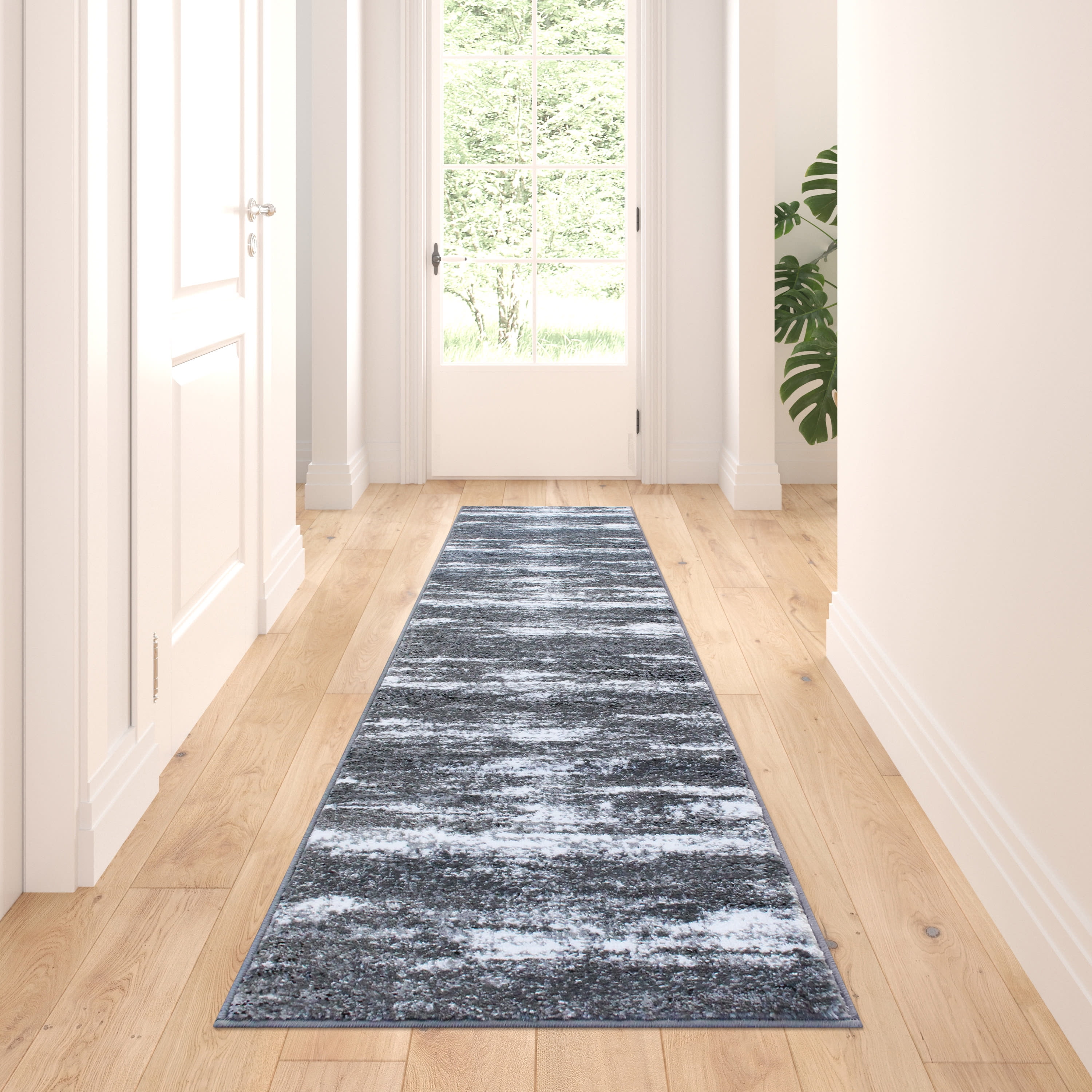 Masada Rugs Area Rug Modern Contemporary Design 1100 Purple Grey White
