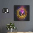 thumbnail image 6 of Luxe Metal Art 'Tezos Crypto Halo' by Epic Portfolio Metal Wall Art, 24"x24", 6 of 8