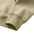 thumbnail image 5 of BVOFAR Mens Hooded Sweatshirt Winter Fleece Full Zip Jackets Quarter Zip Pullover Long Sleeve Outerwear with Multi Pockets Khaki M, 5 of 7