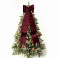 thumbnail image 4 of Christmas Tree Ornaments Set Santa Hat And Bow Ribbon For Holiday Decor, 4 of 4