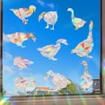 thumbnail image 5 of Halloween Window Decals Static Cling Stained Glass Bird Window Decals Anti Collision Holographic Vinyl for Home Car Party Holiday Decor 1 Pack, 5 of 8