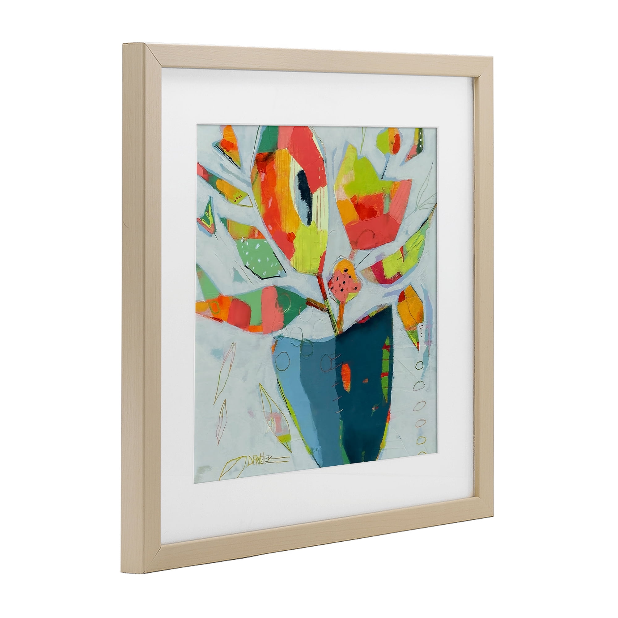 Getting My Groove On Birch Framed Print Under Glass, design by Dianna Fritzler