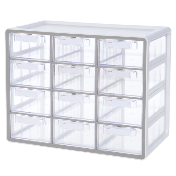 Caja Organizadora de Bisutería AGBOX Con 12 Cajones Color Gris