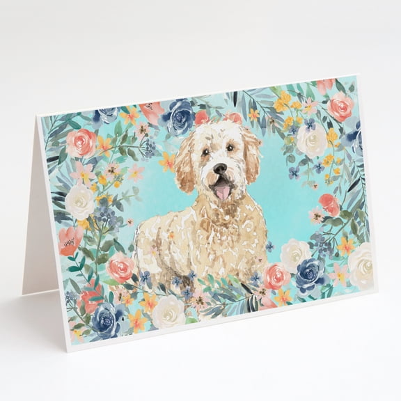 Goldendoodle Greeting Cards and Envelopes Pack of 8