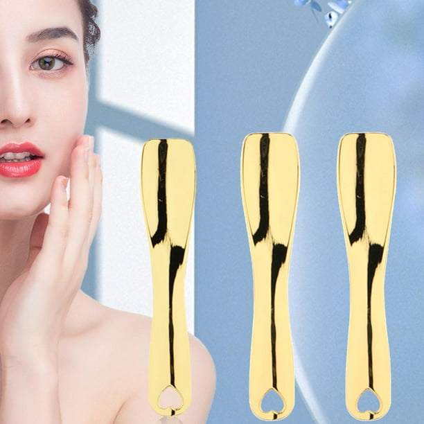 Espátula Cosmética shamjiam 3 piezas mini Cosmética facial Oro Espátula Cosmética