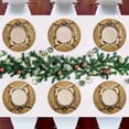 thumbnail image 7 of Ryvnso Owl on Branch Round Plate Mats Dining Table Placemat Set of 4 for Holiday Decoration, 7 of 7