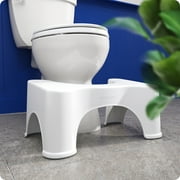 Squatty Potty 9 in Plastic Toilet Stool, White