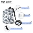thumbnail image 4 of Yiaed Chicken And Fish Print Backpack, Premium Laptop Backpack, Travel Backpack for Women, Lightweight Backpacks, Comfortable Back Pack-Small, 4 of 7