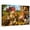 Brown, variant on Farmhouse Canvas Wall Art 16" x 12" Countryside Landscape Pig Horse Dog Barn Frame Picture Prints, Ready to Hang Waterproof Artwork Decor for Bedroom, Office, Bathroom Entryway