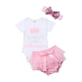 thumbnail image 5 of Barboteuse Justaucorps Combinaison Tutu Robe Vêtements Tenue pour Nouveau-Né Fille Princess, 5 of 5