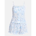 thumbnail image 5 of No Boundaries Cami Top and Bloomer Shorts Sleep Set, 2-Piece, Women's XS-XXL, 5 of 5