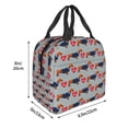 thumbnail image 3 of Pofeuu Dachshund Dog Heart Print Lunch Bag Lunch Box Insulated Lunch Bag Adult Lunch Box for Men and Women, 3 of 8