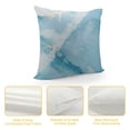 thumbnail image 4 of Awypu Light Blue Throw Pillow Case  Gold Teal Abstract Fluid Decorative Pillow Covers Blue Aqua Turquoise Funky Marble Textured Pillow Protector for Bedroom Home Outdoor, 4 of 5