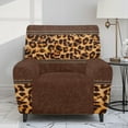 thumbnail image 2 of Kuiaobaty Leopard Print Reclining Slipcover Breathable Recliner Couch Cover Easy Replacement Recliner Chair Cover Large Washable Reclining Sofa Slipcover with Pocket for Living Room, 2 of 8