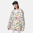 thumbnail image 4 of Picia Cute Flower Women's Men's UPF 50+ Sun Protection Hoodie Shirt Long Sleeve SPF Fishing Outdoor UV Hiking Lightweight Shirts-Small, 4 of 9