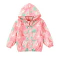 thumbnail image 2 of SGFCWSX Girls Rain Jacket for School Kids Windbreaker Coat Lightweight Casual Jackets Pink Size 4 Years, 2 of 4