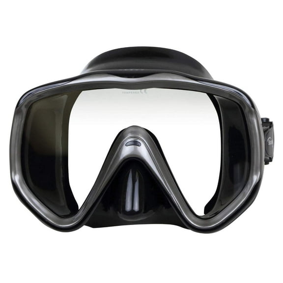 Scuba Max Abaco Over-Size Dive Mask (Black / Black)