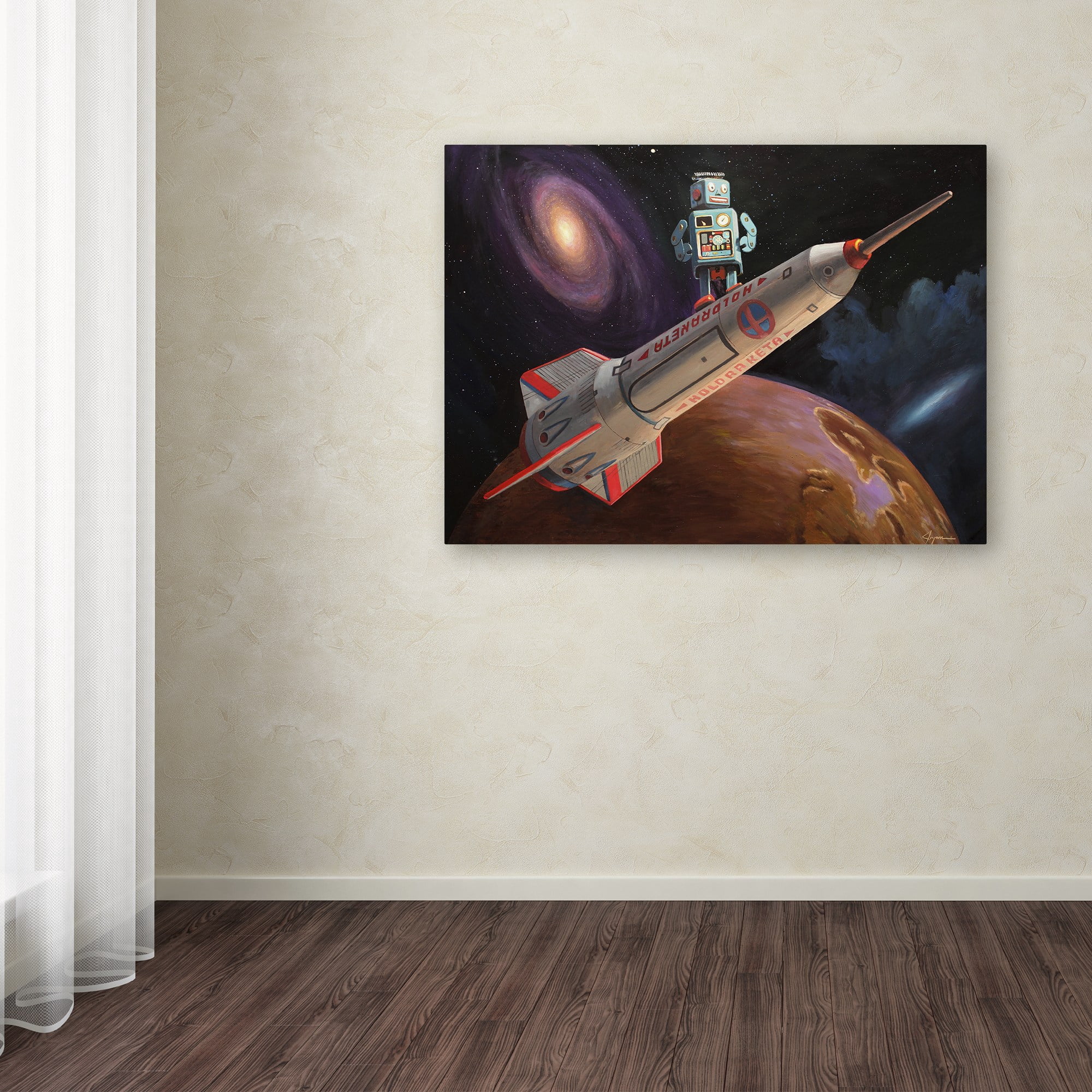 Eric Joyner 'Rocket Surfer' Canvas Art