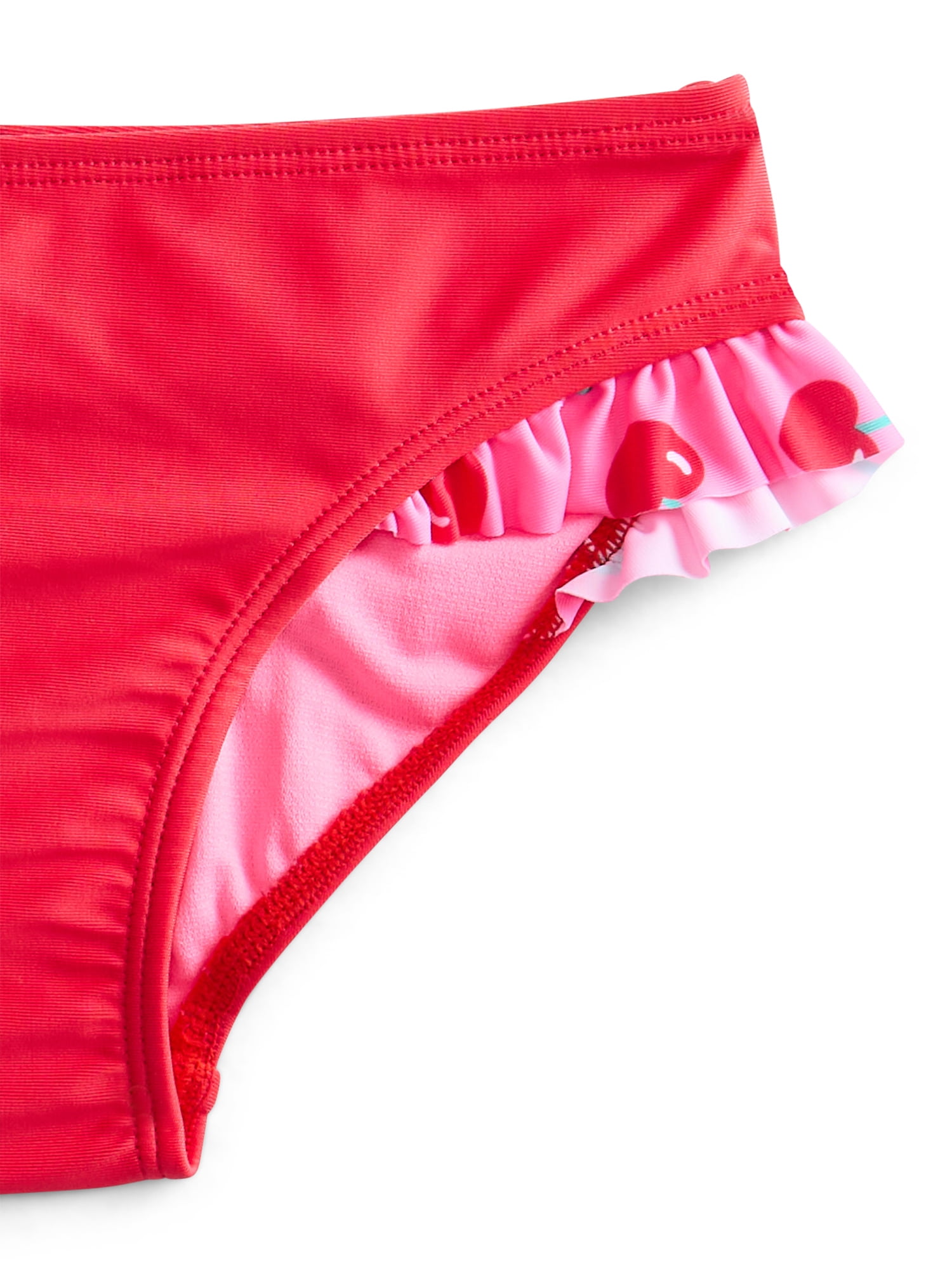 Wonder Nation Girls Ruffle Tankini Swimsuit, 2-Piece, Sizes 4-18