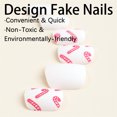 thumbnail image 3 of Christmas Decoration Fofosbeauty False Nails, Square Press on Nails Tips Design, Candy Sticks, 3 of 7